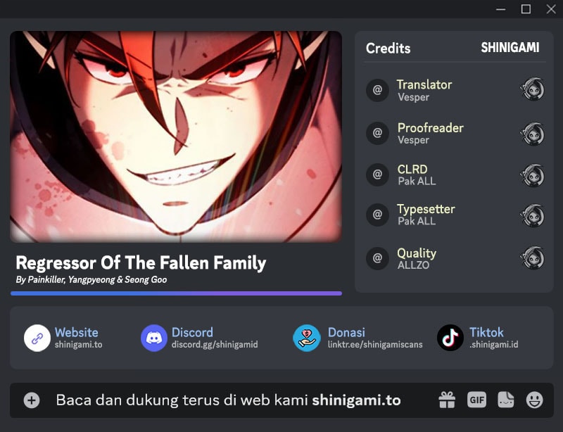 Dilarang COPAS - situs resmi www.mangacanblog.com - Komik regressor of the fallen family 119 - chapter 119 120 Indonesia regressor of the fallen family 119 - chapter 119 Terbaru 0|Baca Manga Komik Indonesia|Mangacan